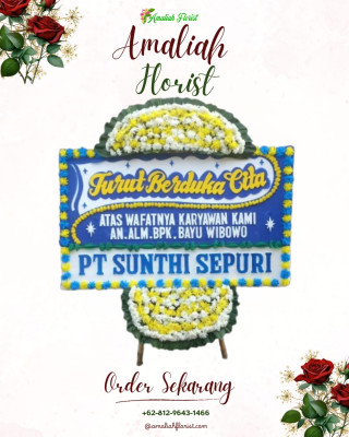 Papan Bunga Duka di Way Tataan