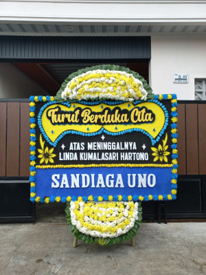 Papan Bunga Duka di Way Tataan